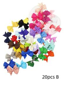 20/40 Stücke Baby Mädchen süße Schleife Haarklammern und Haarspangen, vielseitiges Baby Haaraccessoire, tolles Geschenk für Feiertage