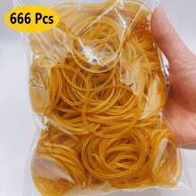 "Strong Elasticity" 300pcs Yellow Multi-Purpose Rubber Bands, Diameter 38mm Bubber Ring, Elastic Bands, Natural Rubber For Office, School & Home Use