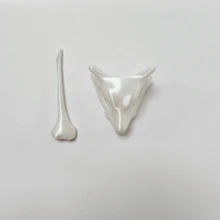 Juego de adornos decorativos hechos a mano: máscara de calavera, lagarto, hámster - Multicolor - Ver 8