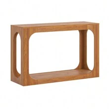 Doyle 47.0 In. Rectangular Engineer Wood Console Table - Amber Walnut - View 3
