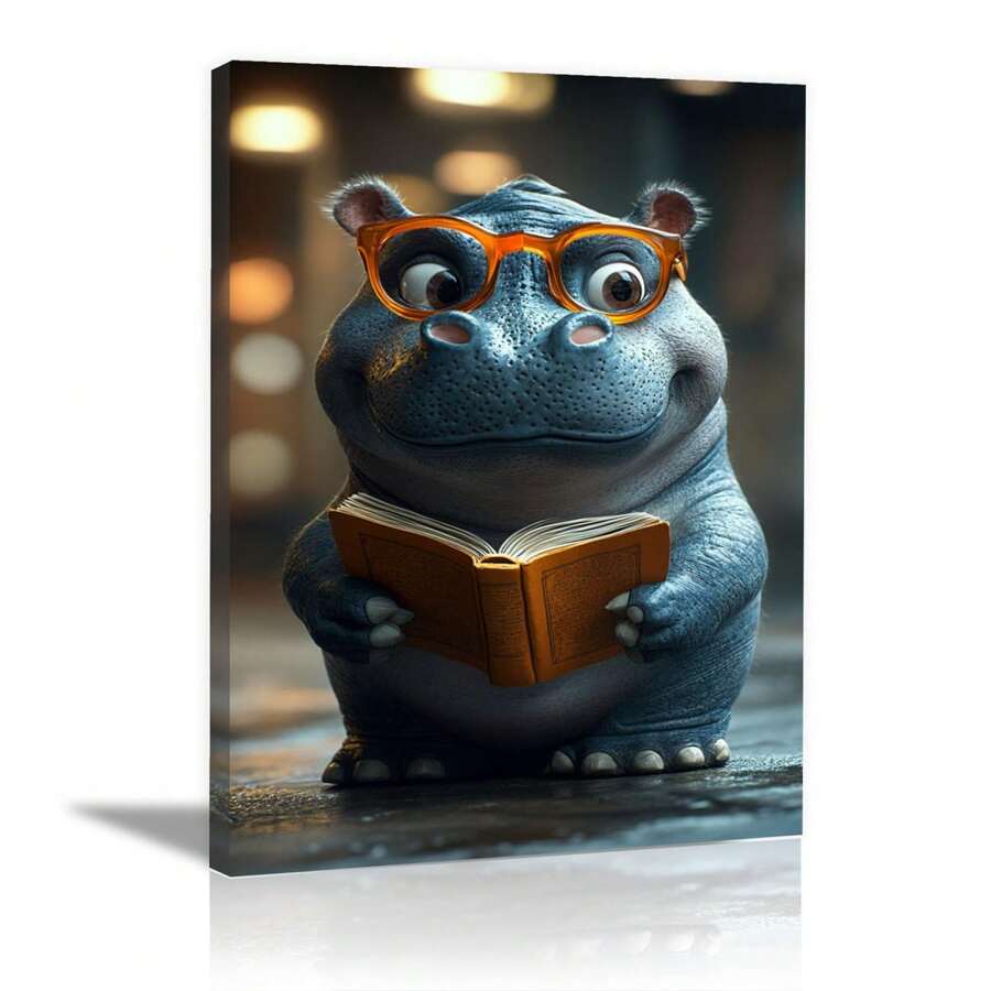 Funny Bathroom Decor & Bathroom Prints - Bathroom Wall Decor/Wall Art - Bathroom Prints, Funny Framed Wall Art In Bathtub,Black And White Canvas Wall Art Prints Farmhouse Bathroom Decor,Humor Animals Bathroom Painting Canvas Rustic Style Artwork, Funny Posters For Bathroom Decor-Black White Bathroom Art The Toilet Poster Canvas Wall Art Prints For Bathroom Decor(Navy Blue) - Navy Blue - View 1