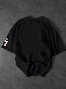 Men's Racing Element Print Short Sleeve T-Shirt - Multicolor - View 2