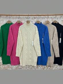 Cocco Rosso | 女士针织毛衣裙、舒适针织服、冬季时尚、休闲时尚、女士套头裙