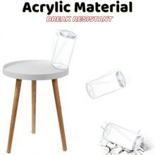 25pack 16 Oz Acrylic Juice Can Unbreakable Clear Plastic Reusable Drinking Iced Coffee Cups Tumblers Gift With Lids And Straws For Smoothies Cold Brew Milk Tea Cocktail Beer Party - 25 gói 16 Oz - Xem 4