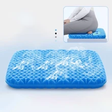 1 件装凝胶座垫，透气柔软蜂窝状汽车座垫，办公椅垫，适合家庭使用