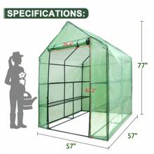 8 Shelves 3 Tiers Greenhouse Portable Mini Walk In Outdoor MINI Planter House