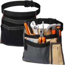 Tool Bag Waist Tool Pouch Electrician's Pouch With Pockets Adjustable Belt For Electricians Carpenters Gardeners Construction Workers