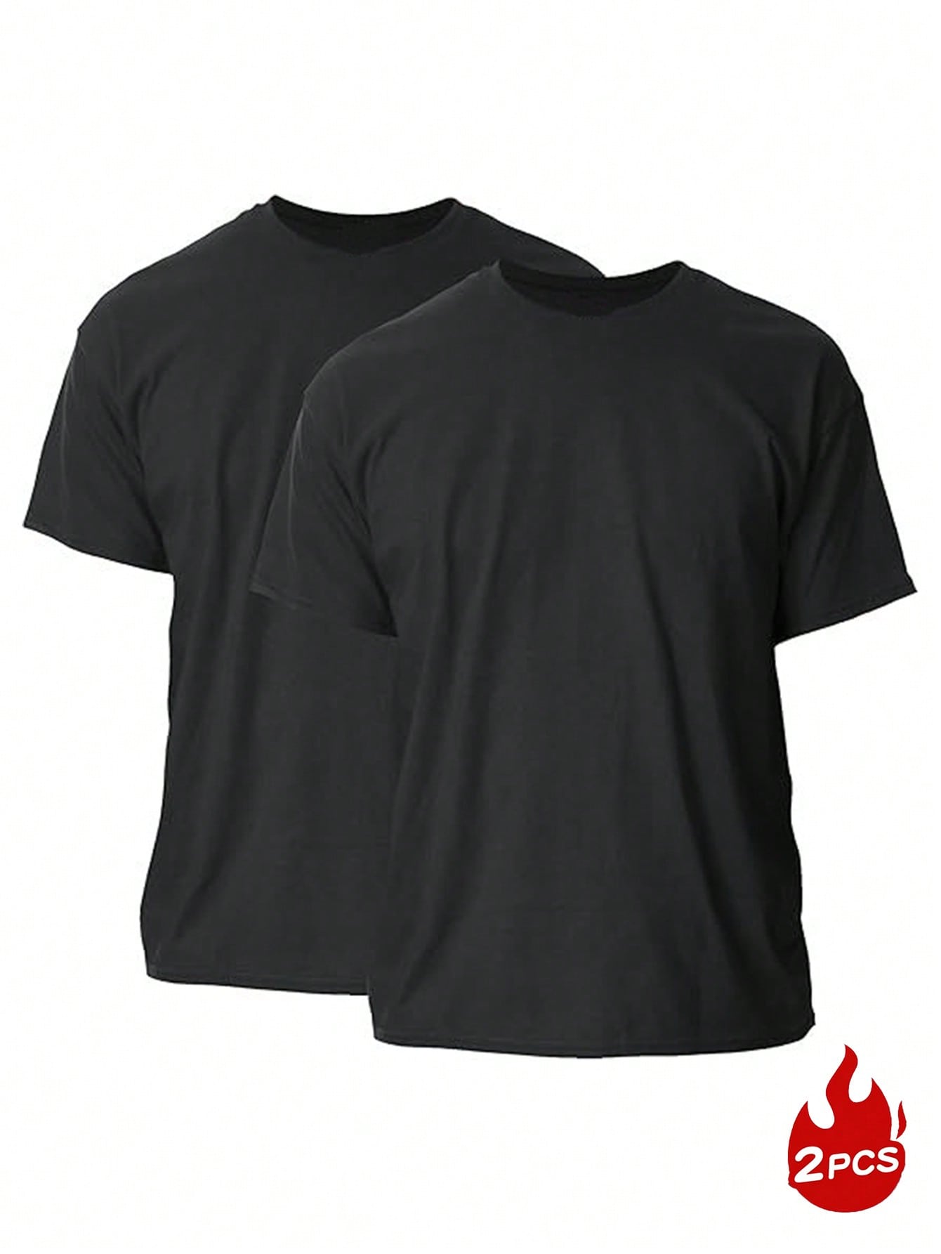 Men Plain Crew Neck Short Sleeve Slim Fit Casual Daily Fashion Versatile T-Shirt