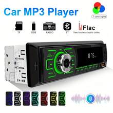 1DIN In-Dash FM Car Radio Stereo - Digital Audio Music Player With RCA/USB/SD/AUX-IN & Colorful Backlight - For Car Enthusiasts - Upgrade Your Driving Experience