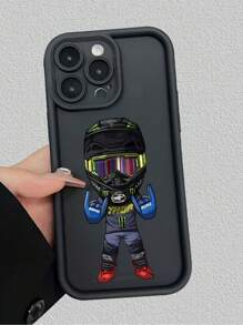 1 szt. Etui na telefon z nadrukiem motocyklowym z kreskówkowym motywem, kompatybilne z 'em, kompatybilne z modelami 'a, najlepszy prezent dla przyjaciół, rodziny i dziewczyny