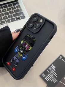 1 szt. Etui na telefon z nadrukiem motocyklowym z kreskówkowym motywem, kompatybilne z 'em, kompatybilne z modelami 'a, najlepszy prezent dla przyjaciół, rodziny i dziewczyny