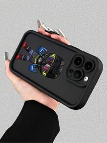 1 szt. Etui na telefon z nadrukiem motocyklowym z kreskówkowym motywem, kompatybilne z 'em, kompatybilne z modelami 'a, najlepszy prezent dla przyjaciół, rodziny i dziewczyny