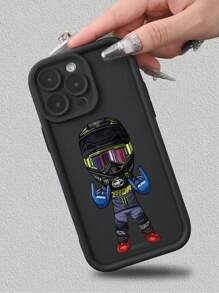1 szt. Etui na telefon z nadrukiem motocyklowym z kreskówkowym motywem, kompatybilne z 'em, kompatybilne z modelami 'a, najlepszy prezent dla przyjaciół, rodziny i dziewczyny