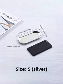1 pezzo Vassoio portabigiotteria in acciaio inossidabile, vassoio da riporre anelli, orecchini e oggetti di bigiotteria, colore oro o argento, vassoio da appendere, stile scandinavo, accessorio metallico per pastry, utile per il ritorno a scuola