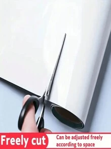 1 Roll Of 2m Length Static Cling White Board, No Adhesive, Suitable For Writing, Drawing, Erasable And Removable Wall Paper, Wall Sticker, For Office, Home, Kitchen, Student Supplies
