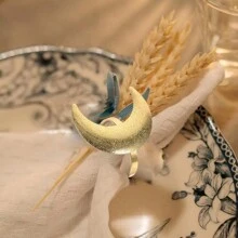 4 件/5 件/6 件金属餐巾环，酒店用品餐巾架，家用厨房餐桌装饰，多色餐巾环，适合日常生活、宴会、客人、所有季节 - 彩色 - 查看 12