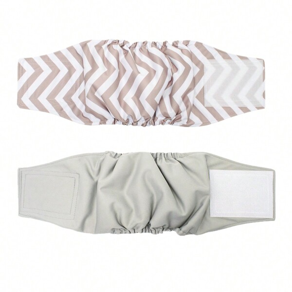 قطعتان حزام بطن للكلاب الذكور بطانة شبكية، لف البطن الصغيرة لكلاب لا تسرب قابل للغسيل وإعادة الاستخدام حفاضات للجراء مقاس صغير، متوسط، كبير، كبير جدا