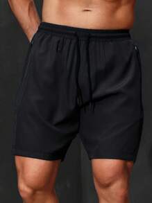 Pantaloncini uomo stile boyfriend con tasche con zip, asciugatura rapida, casual con leggera elasticità, respirabili con coulisse, adatti per l'estate e attività all'aperto
