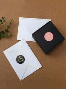 kumozawa 500 pièces/rouleau Autocollant noir et rose "Merci pour votre commande" de 1 pouce. Étiquette d'emballage pour petite entreprise