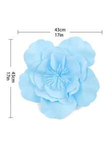 1pc Large Flower Fascinator For Women 17in Tea Party Fancy Flower Hats Headwear For Women Accessories Fashion Hairband Headwear, Party Decoration Supplies - 藍色 - 查看 5