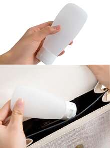 3pcs/1pc Portable Travel Clear Plastic Squeeze Bottles, Cream Lotion Dispenser Bottles, Suitable For Facial Cleanser, Body Wash, Shampoo - Multicolor - View 6