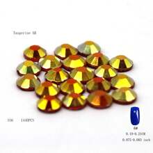 288 piezas/1440 piezas Rhinestones fluorescentes SS6-SS16 neón, cristal brillante súper Strass de vidrio para aplicar con plancha en telas, prendas y decoración de uñas DIY