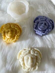 1 pezzo Stampo in silicone per candele a forma di testa di Medusa