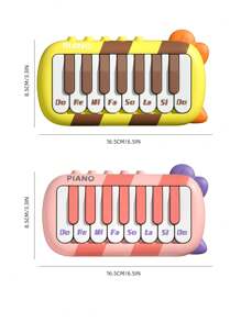 1 pieza Mini Piano de Bolsillo, Teclado Electrónico, Juguete Musical Sonoro para Niños, Juguete de Bebé - Multicolor - Ver 8