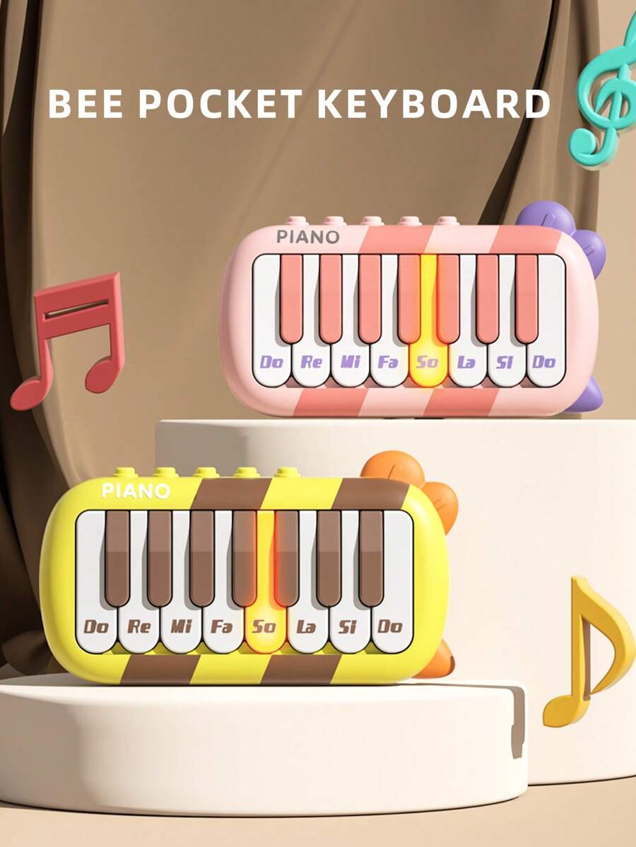 1 pieza Mini Piano de Bolsillo, Teclado Electrónico, Juguete Musical Sonoro para Niños, Juguete de Bebé
