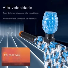 Christmas Decoration New For 2024 Mini Electric Blaster Ball M416, High Speed, Rechargeable - Automatic Toy Gun For Team Activities, Perfect Gift For Birthdays And Parties (Bullets Excluded) - 紅色 - 查看 3