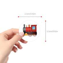 500PCS Small Train Stickers Roll Vinyl Aesthetics Stickers For Scrapbooking, Diary, Laptop, Bumper, Skateboard, Water Bottle, Computer, Phone, Cartoon, Hard Hat, Car Stickers And Decals