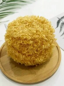 1 Skein Soft Faux Teddy Fur Yarn 100% Polyester Faux Fur Yarn Boucle Eyelash Cycle Yarn 50 Grams - Suitable For Diy Projects, Hand Bag, Jacket, Hat, Scarf & Other Home Textile Projects.