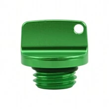PowerMotor Tapón llenador de aceite de motor universal para motocicleta, tapa de tornillo gris con junta tórica, tapa de válvula del depósito de aceite, tapa del tanque de transmisión