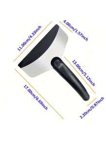 1pc Car Ice Scraper With Long Handle, Frost Remover Brush, Stainless Steel Windshield Snow Shovel Cleaning Tool For Cars, Trucks, SUVs In Winter