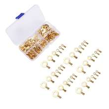 150pcs Golden-Plated Copper Ring Crimp Terminal Kit - Cable & Wire Connectors With Easy Insertion, No Tools Required, Wire Terminal Assembly Kits - Multicolor - View 4