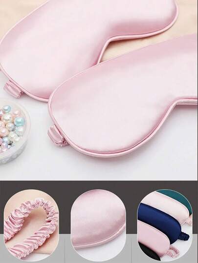 1 件装丝绸质感睡眠眼罩，轻盈舒适，缓解疲劳，非常适合午睡和睡眠 Boy Valentine Heart Valentine