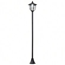 Outsunny Outsunny Outdoor Garden Solar Post Lamp Sensor Light  LED Lantern Bollard Pathway Torch Light 1.77m Tall
