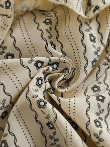 Young Girl' Off Shoulder Top And Pants 2 Pieces Set, Fashionable & Spring/Summer - Camel - View 6