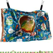 Vogelnestkäfig für kleine, mittlere und große Papageien, Sittiche, Nymphensittiche - Nesthöhle, graue Vogelkäfig-Dekoration, Haustier Bett - Blau - Übersicht 7