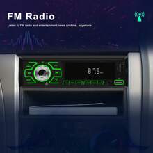 1DIN In-Dash FM Car Radio Stereo - Digital Audio Music Player With RCA/USB/SD/AUX-IN & Colorful Backlight - For Car Enthusiasts - Upgrade Your Driving Experience
