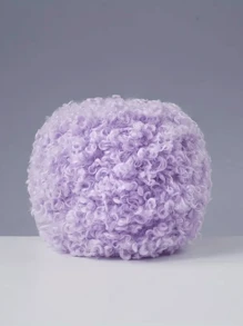 1 Skein Soft Faux Teddy Fur Yarn 100% Polyester Faux Fur Yarn Boucle Eyelash Cycle Yarn 50 Grams - Suitable For Diy Projects, Hand Bag, Jacket, Hat, Scarf & Other Home Textile Projects.