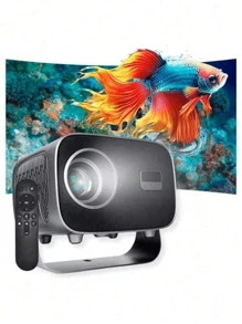 Portable Projector Android 11 5G Dual Wi-Fi 4K 8K Video Projectors Quad Core Home Theater Projector 1080p 200 ANSI 3D Projector - Grey - View 2