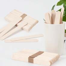 50/100pcs Disposable Wooden Hair Removal Wax Stick Woman Body Depilation Spatula Applicators Wood Beauty Tools, Hair Products And Accessories For Barber Salon Beauty Travel Essentials
