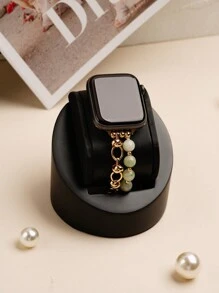 1 Stück Damen Katzenauge Stein Armband Metallband kompatibel mit 38/40/41/44/45/49/42/46mm Serie 11/SE3/Ultra3/Ultra/SE/SE2/10/9/8/7/6/5/4/3/2/1