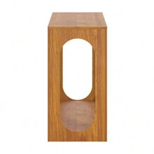 Doyle 47.0 In. Rectangular Engineer Wood Console Table - Amber Walnut - View 4