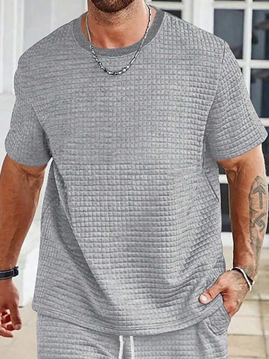 Men's Crew Neck Breathable Comfortable Versatile Short Sleeve T-Shirt