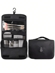 1pc Multifunctional Cosmetic Organizer Bag, Waterproof Travel Toiletry Bag, Hanging Bathroom Storage Bag, Makeup Brush Holder, Accessory Case, Suitable For Cosmetics, Electronics, Clothes, Shoes, Skincare Products Summer Travel, Vacation Home Bathroom Decor Holiday Makeup Organizer Bathroom Accessories Back To School
