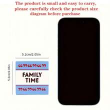 1 set "Family Time" Juego de cartas de reunión familiar de tamaño mini, aumenta tu contacto, juego de cartas divertido, juego de mesa de fiestas, juego de cartas de vacaciones, regalo interesante, fácil de transportar, adecuado para reuniones familiares, juegos de picnic, etc.