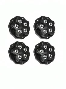 4pcs/Set Self-Adhesive Swivel Casters, Multi-Directional Rotating Casters, Universal Wheels, 360 Degree Rotation, Convenient For Moving Any Items! Stainless Steel Self-Adhesive Universal Casters With Ball Bearings, Suitable For Under-Bed Storage Boxes And Cabinets