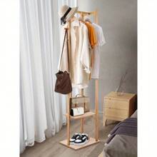 Coat Racks, Corner Coat Racks, Hallway Coat Racks, Freestanding Clothes Rails, Coat Rack With 2 Shelves, 3 Coat Hooks And Pants Rack. Other Hangers, Back To School, Travel Essentials, Room Decor, Home Decor - Variant1 - View 7